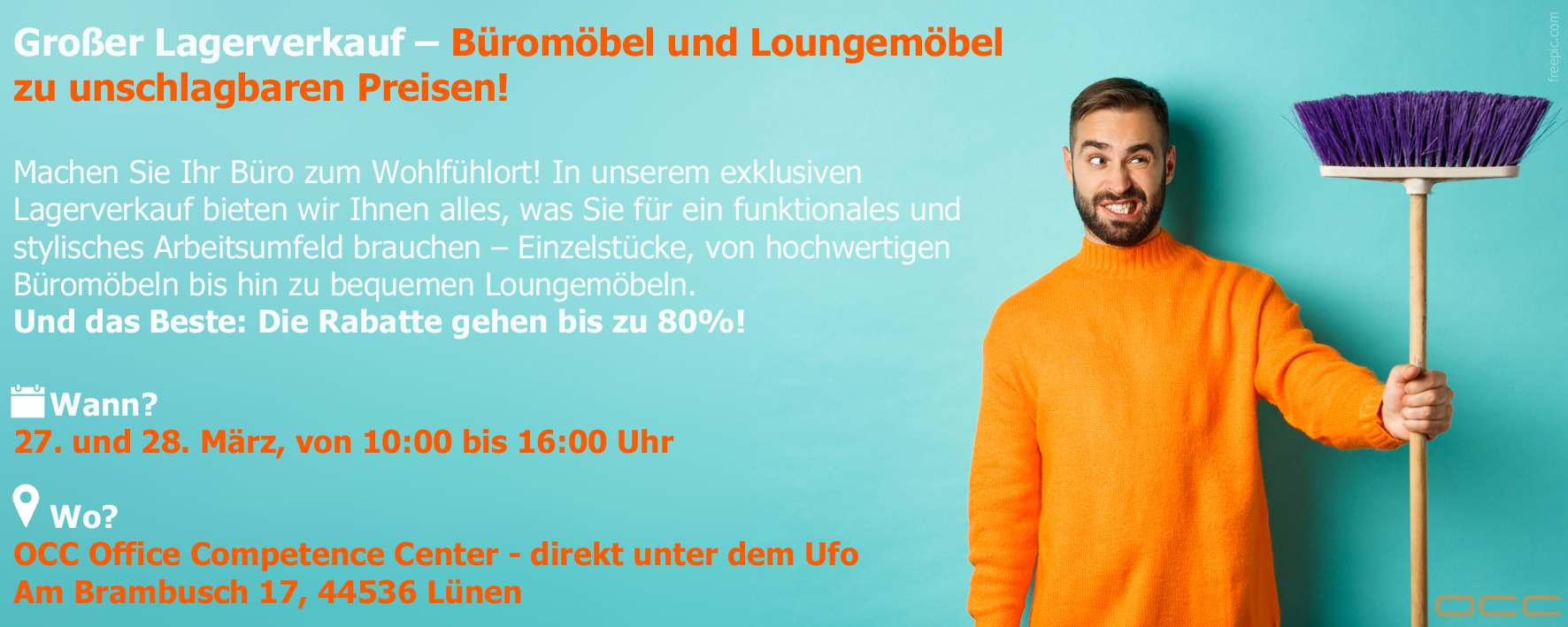 Lagerverkauf, Sale, 80%, OCC Büromöbel Loungemöbe